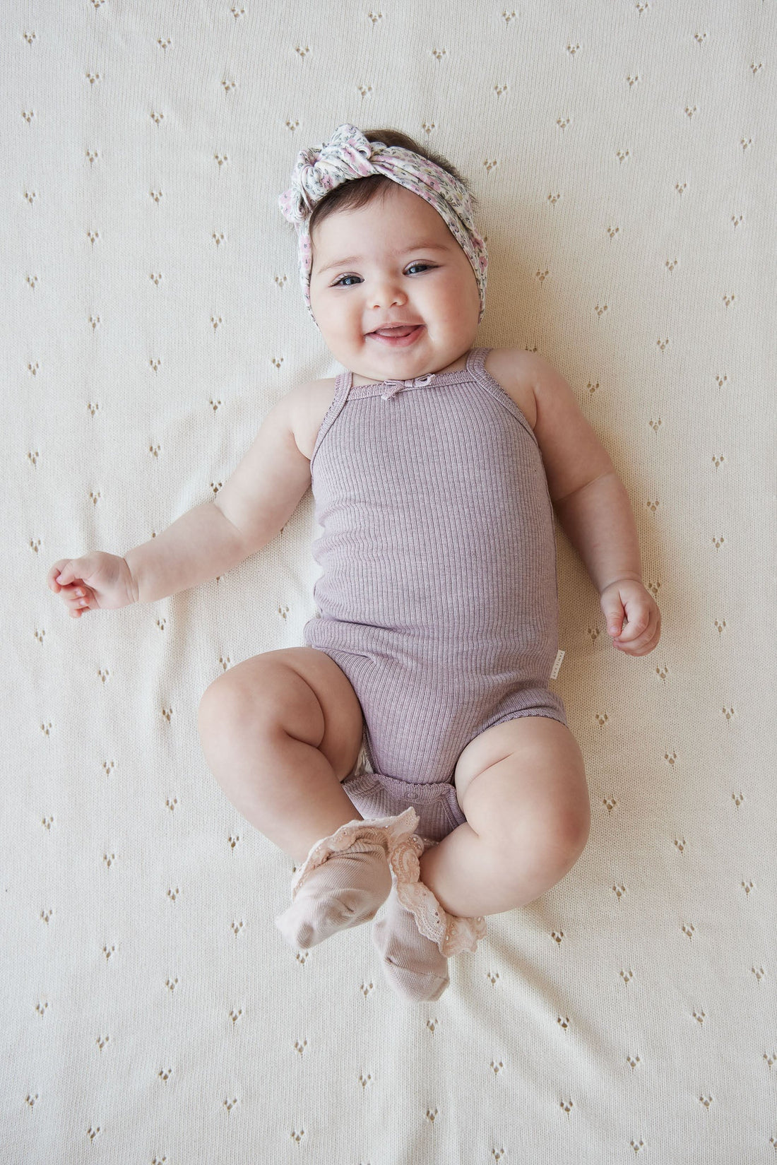 Organic Cotton Modal Singlet Bodysuit - Tulip Marle Childrens Bodysuit from Jamie Kay USA