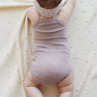 Organic Cotton Modal Singlet Bodysuit - Tulip Marle Childrens Bodysuit from Jamie Kay USA