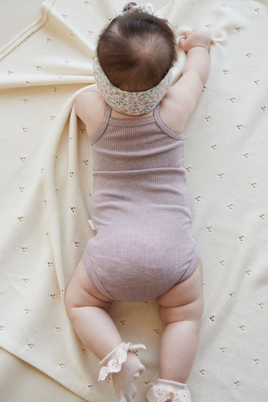 Organic Cotton Modal Singlet Bodysuit - Tulip Marle Childrens Bodysuit from Jamie Kay USA