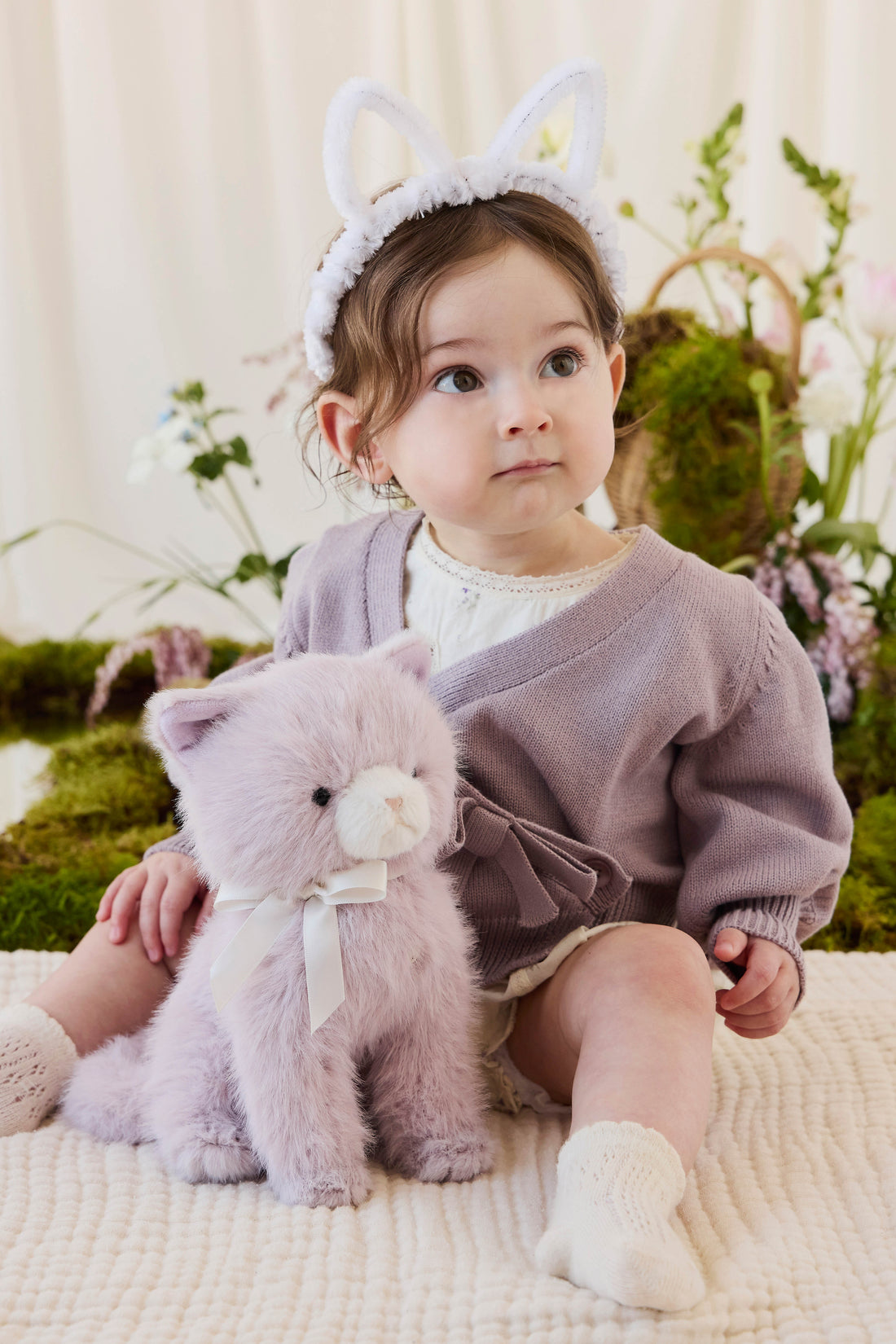 Snuggle Bunnies - Moon the Kitty - Violet Childrens Toys from Jamie Kay USA
