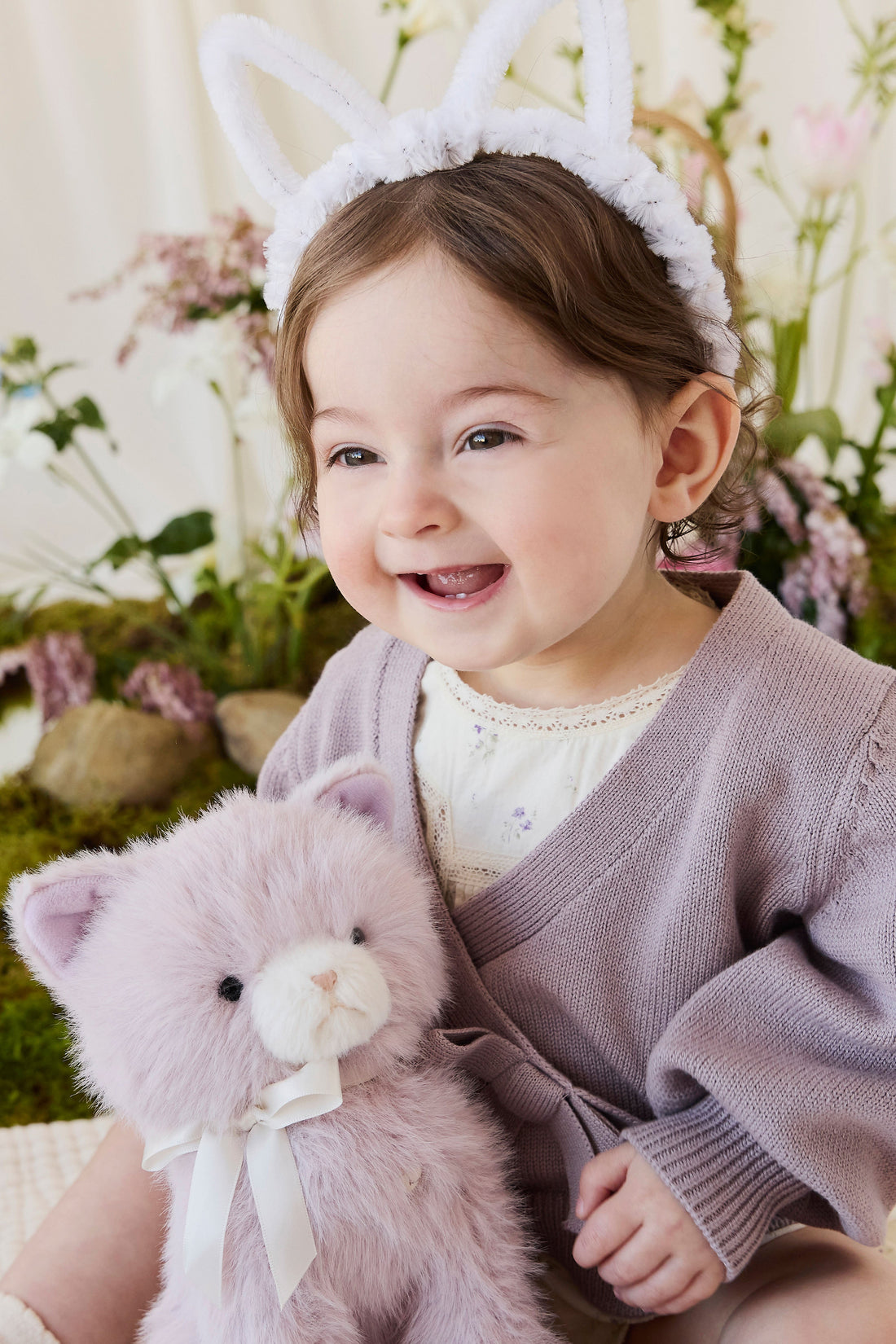Snuggle Bunnies - Moon the Kitty - Violet Childrens Toys from Jamie Kay USA