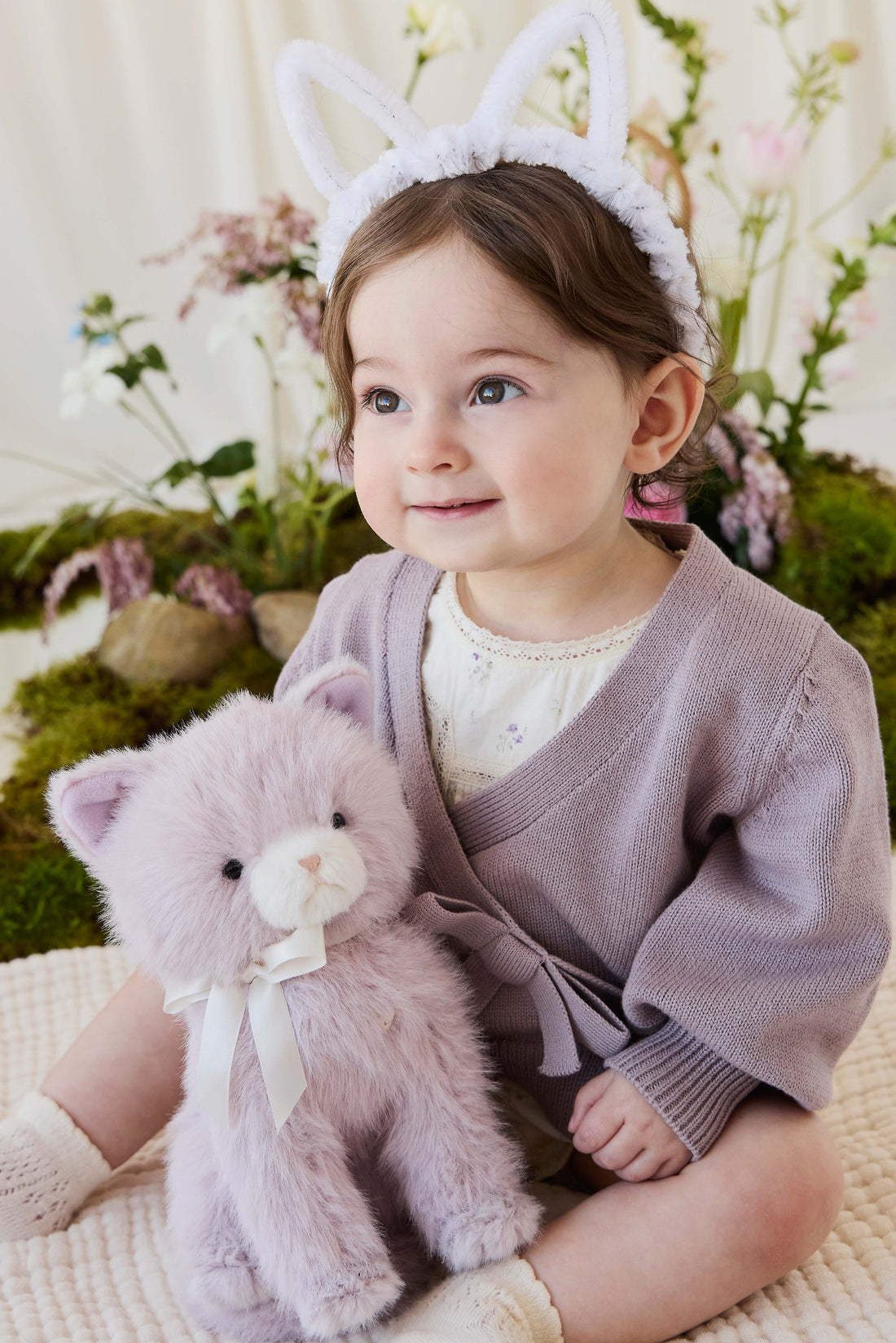 Snuggle Bunnies - Moon the Kitty - Violet Childrens Toys from Jamie Kay USA