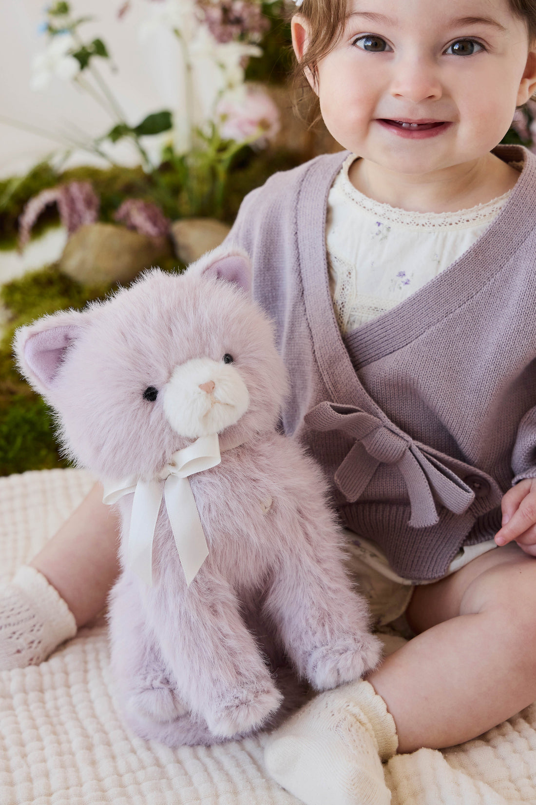 Snuggle Bunnies - Moon the Kitty - Violet Childrens Toys from Jamie Kay USA