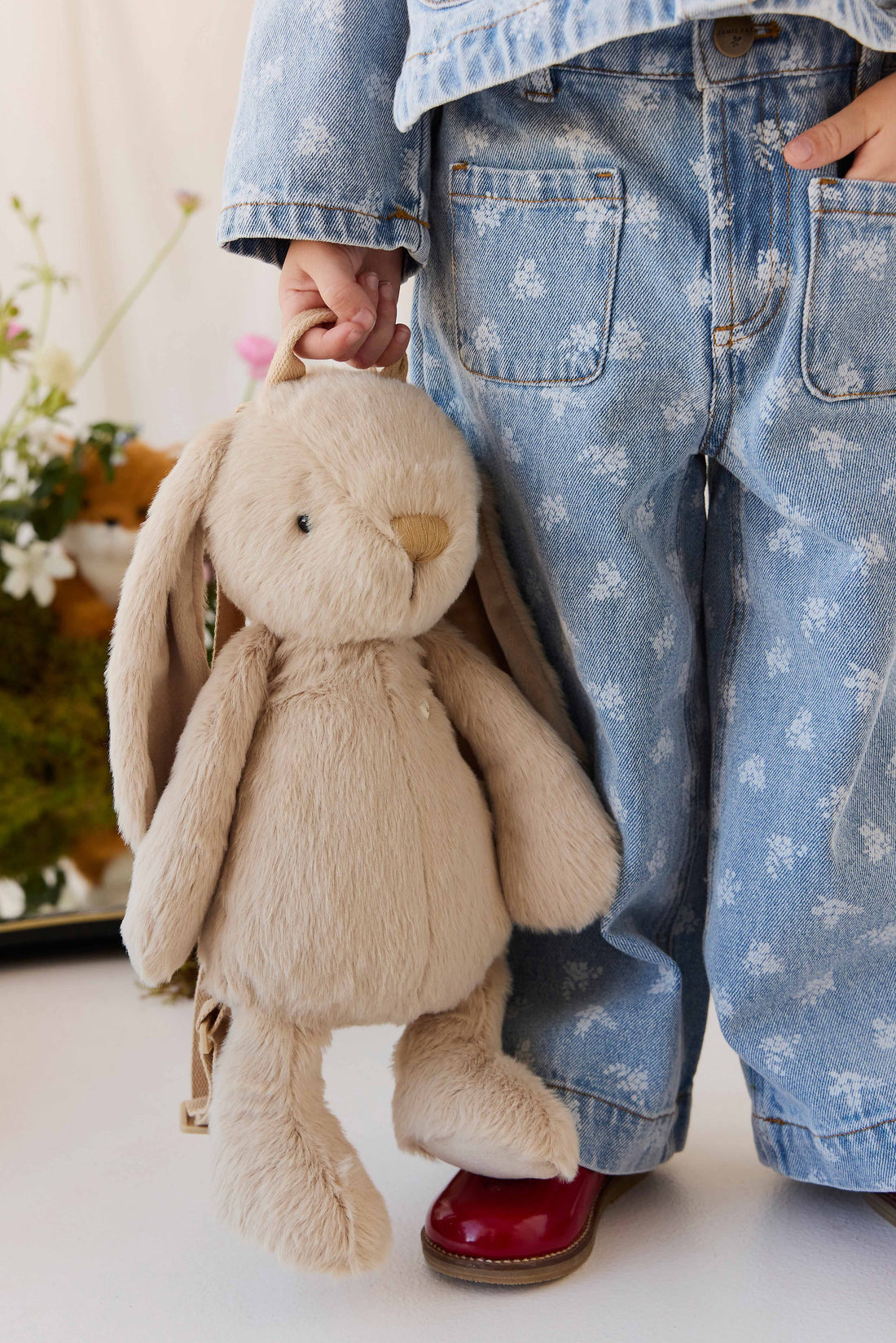 Snuggle Bunnies - Penelope Backpack - Hazelnut Childrens Toys from Jamie Kay USA