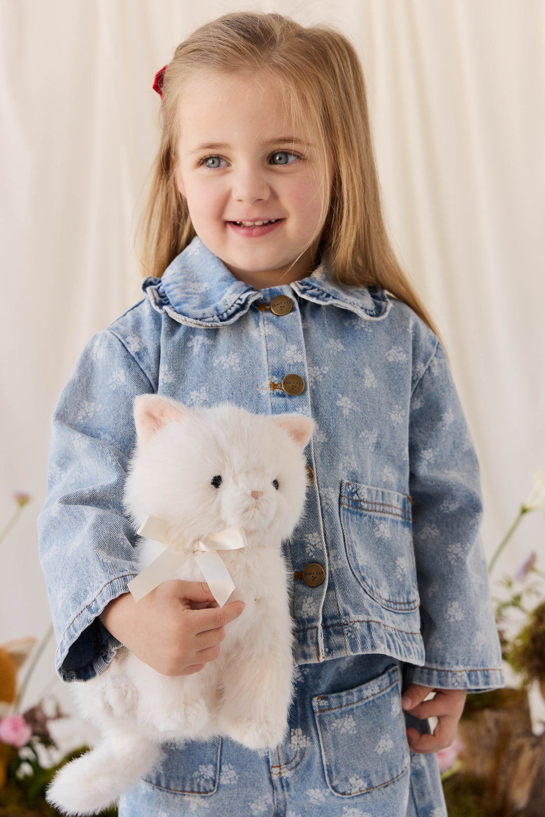 Snuggle Bunnies - Moon the Kitty - Snow Childrens Toys from Jamie Kay USA