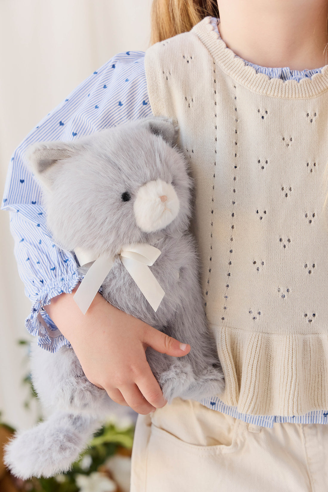 Snuggle Bunnies - Moon the Kitty - Soft Grey Childrens Toys from Jamie Kay USA
