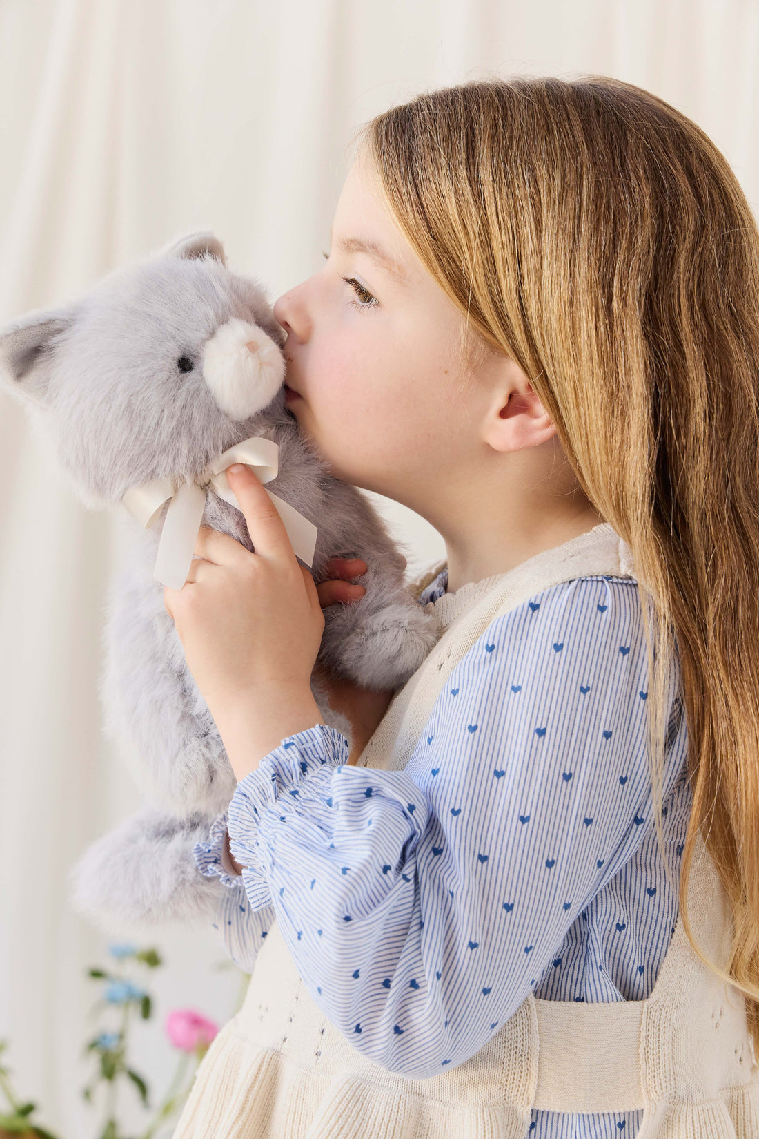 Snuggle Bunnies - Moon the Kitty - Soft Grey Childrens Toys from Jamie Kay USA