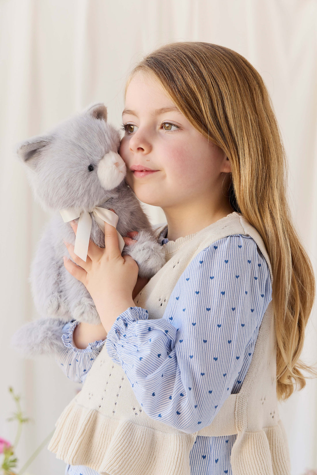 Snuggle Bunnies - Moon the Kitty - Soft Grey Childrens Toys from Jamie Kay USA