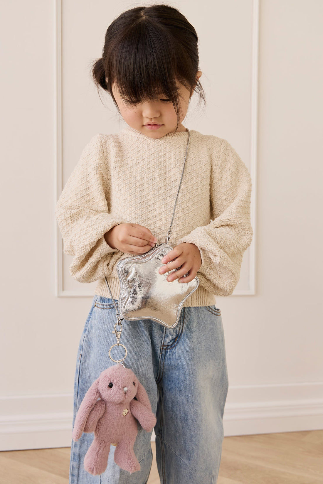 Snuggle Bunnies - Penelope Keyring - Periwinkle Childrens Toys from Jamie Kay USA