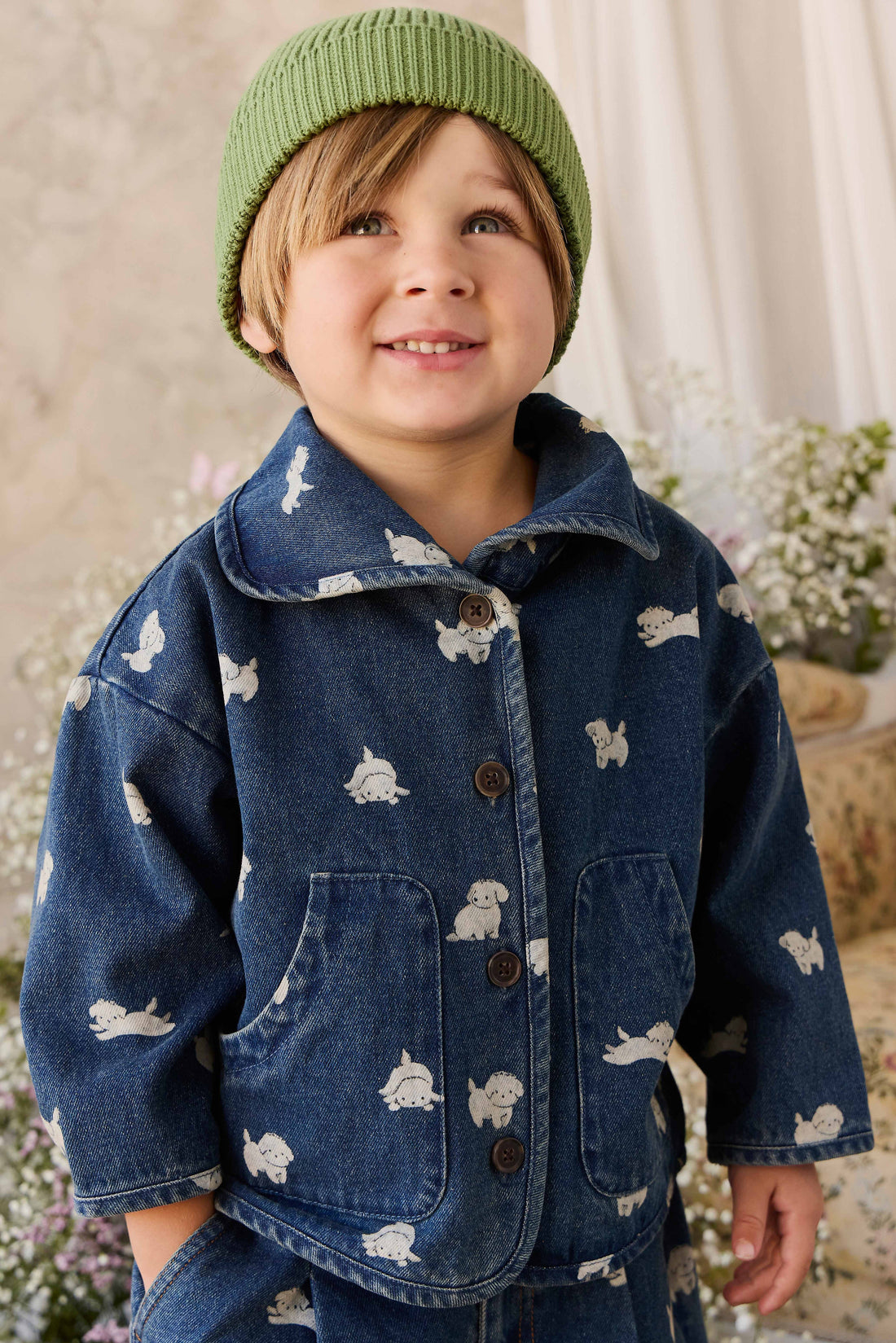 Johan Knit Beanie - Matcha Childrens Hat from Jamie Kay USA