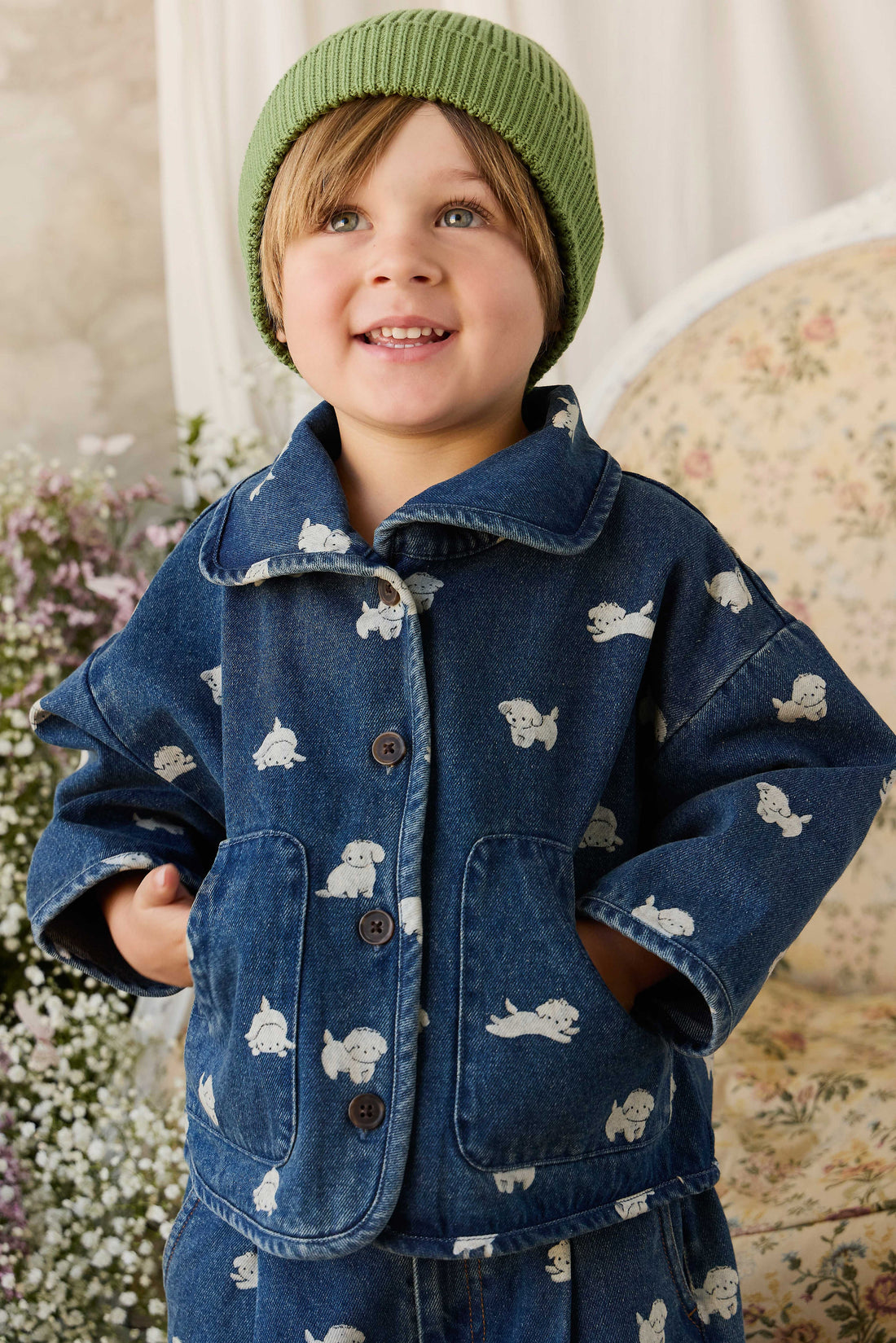 Johan Knit Beanie - Matcha Childrens Hat from Jamie Kay USA