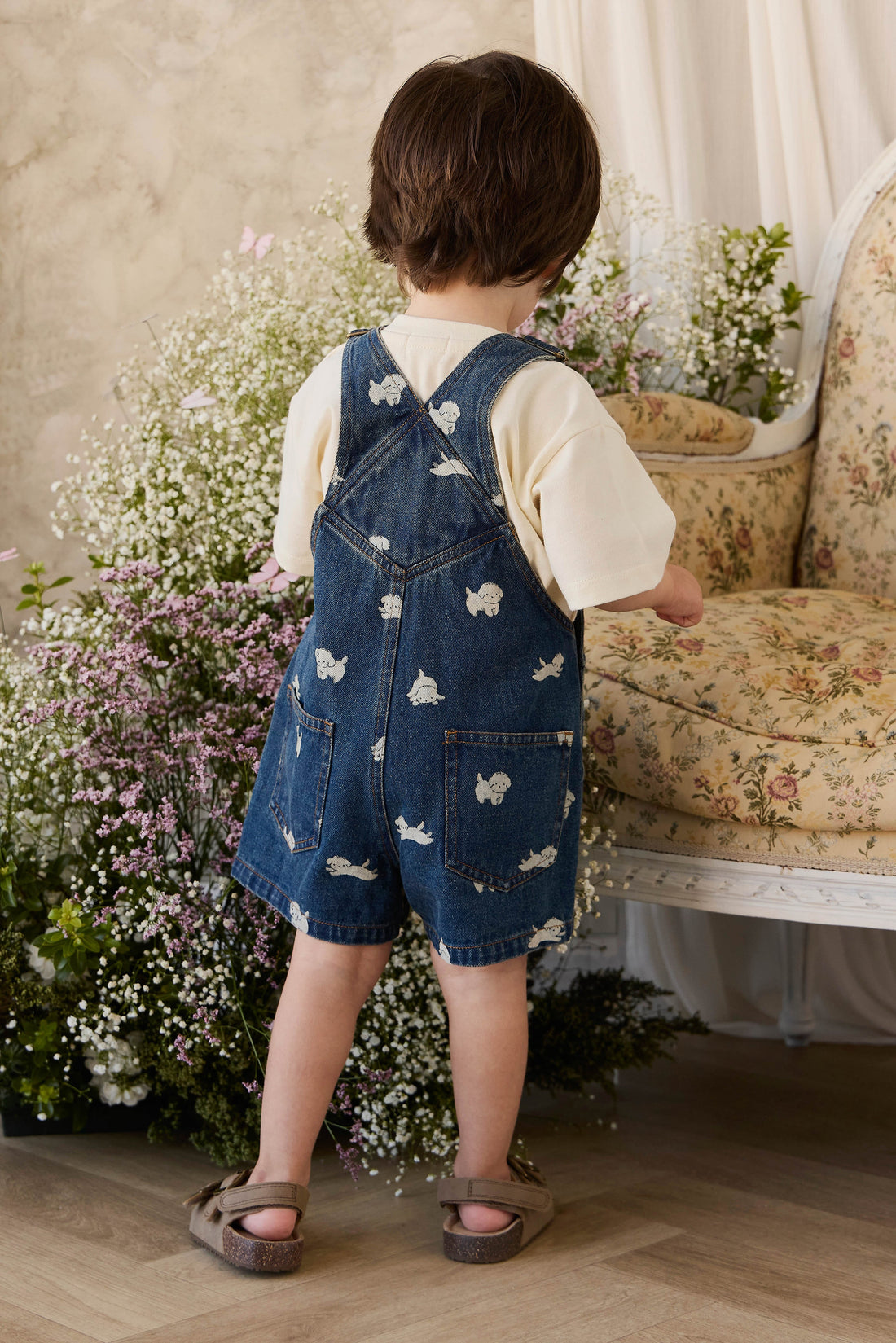 Fenix Short Overall - Finnegan Denim Childrens Overall from Jamie Kay USA
