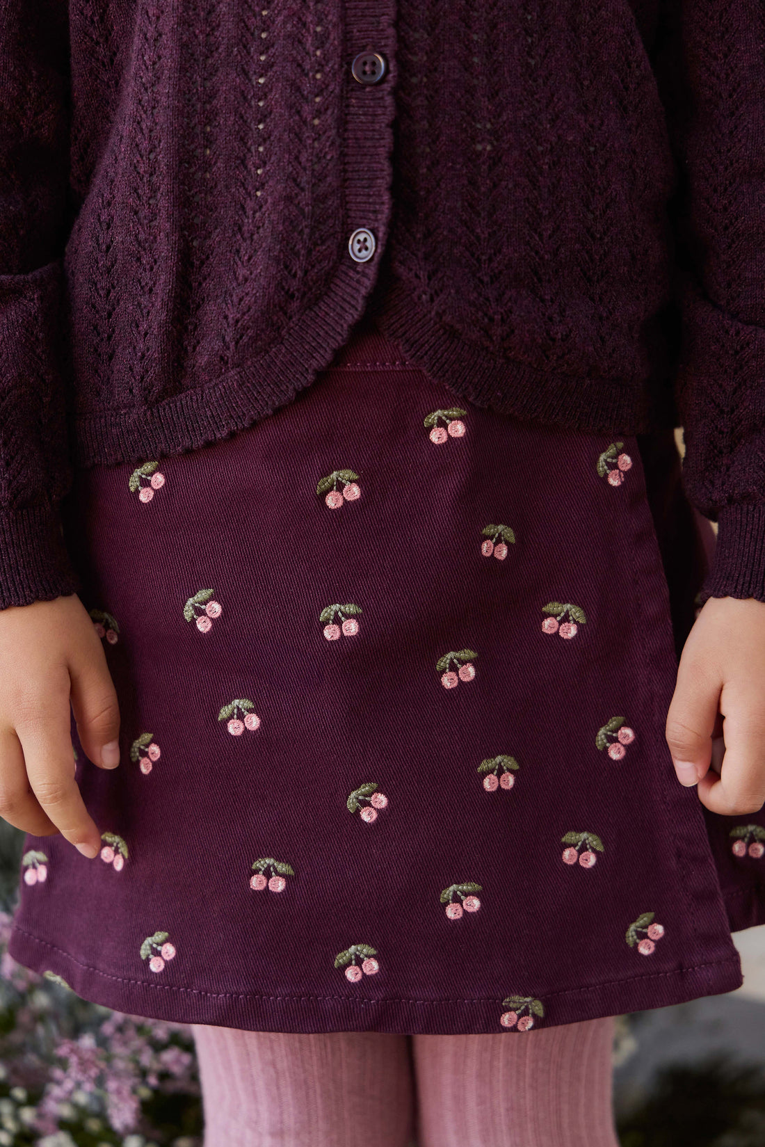 Beatrice Skirt - Cherry Fig Childrens Skirt from Jamie Kay USA