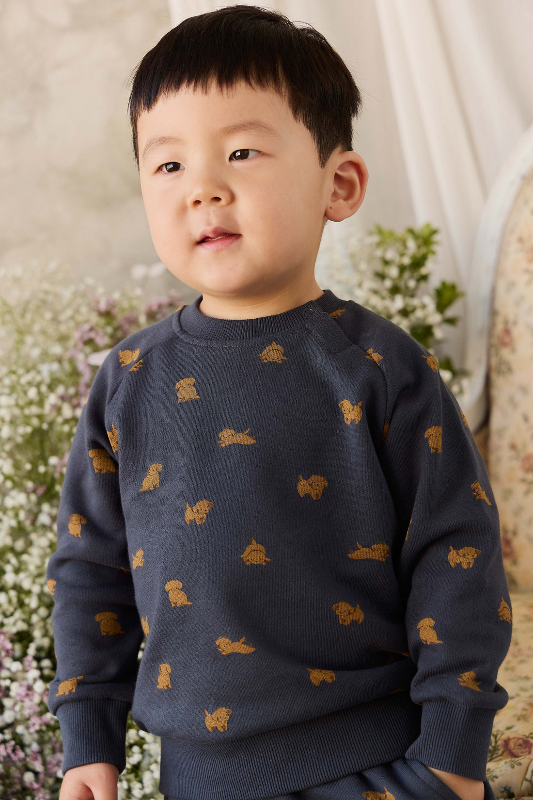 Organic Cotton Flynn Sweatshirt - Playful Milo Captain Childrens Sweatshirting from Jamie Kay USA