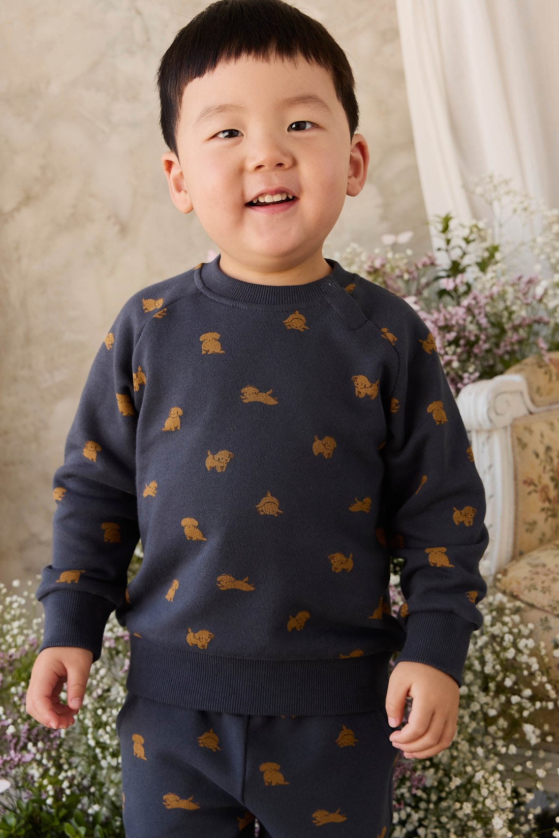 Organic Cotton Flynn Sweatshirt - Playful Milo Captain Childrens Sweatshirting from Jamie Kay USA