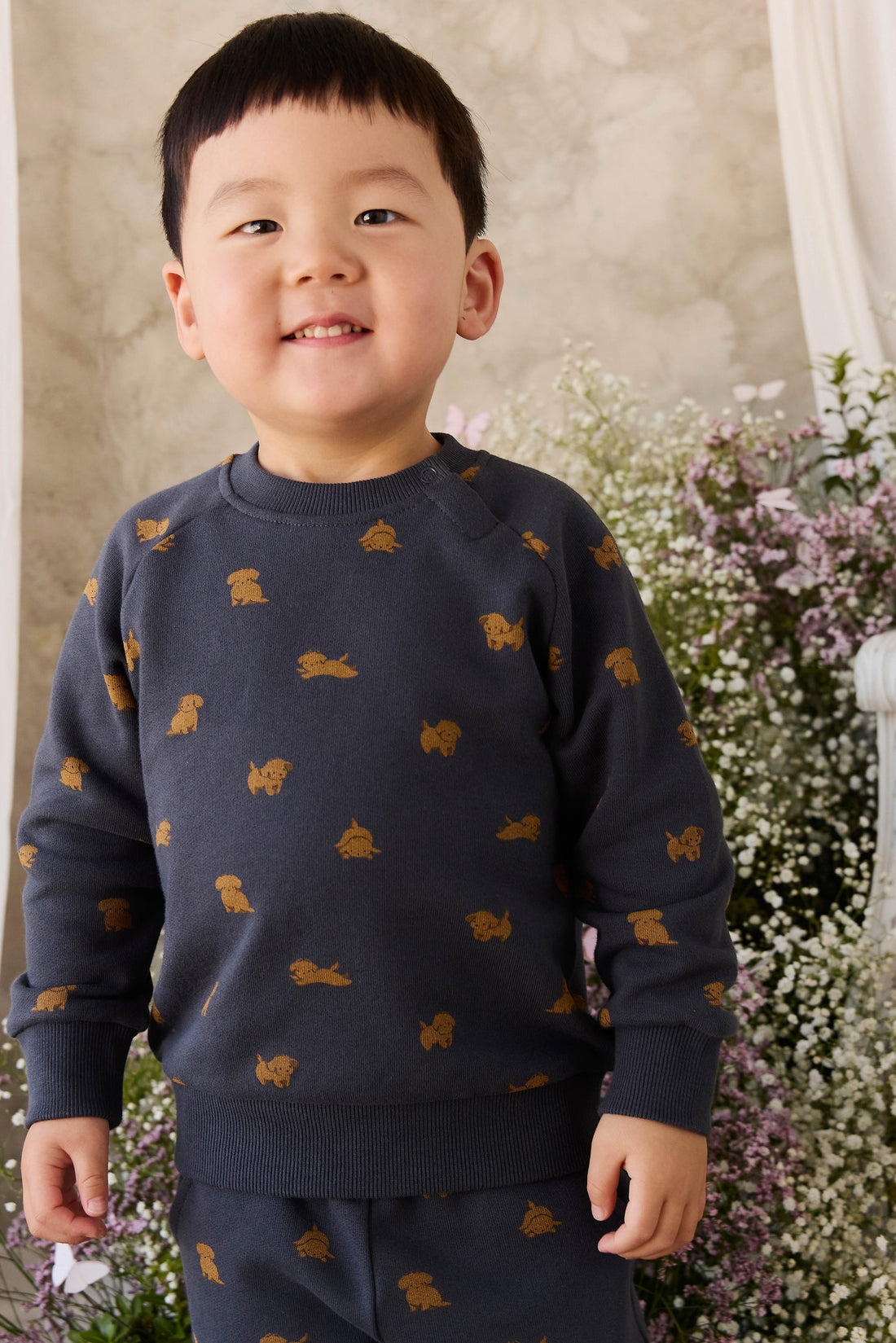 Organic Cotton Flynn Sweatshirt - Playful Milo Captain Childrens Sweatshirting from Jamie Kay USA