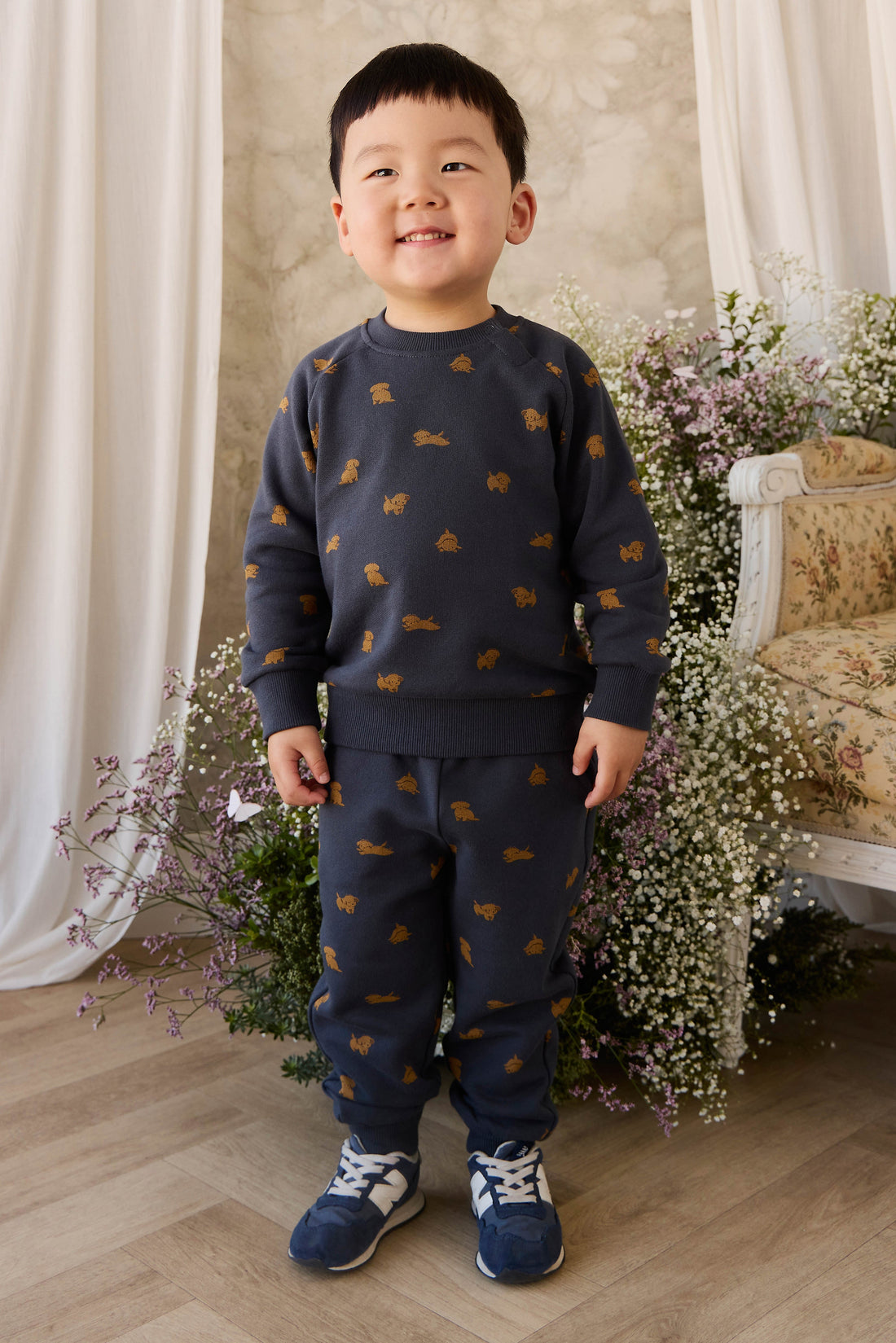Organic Cotton Nash Track Pant - Playful Milo Captain Childrens Pant from Jamie Kay USA