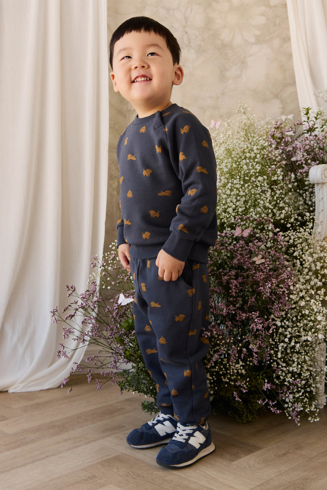 Organic Cotton Nash Track Pant - Playful Milo Captain Childrens Pant from Jamie Kay USA