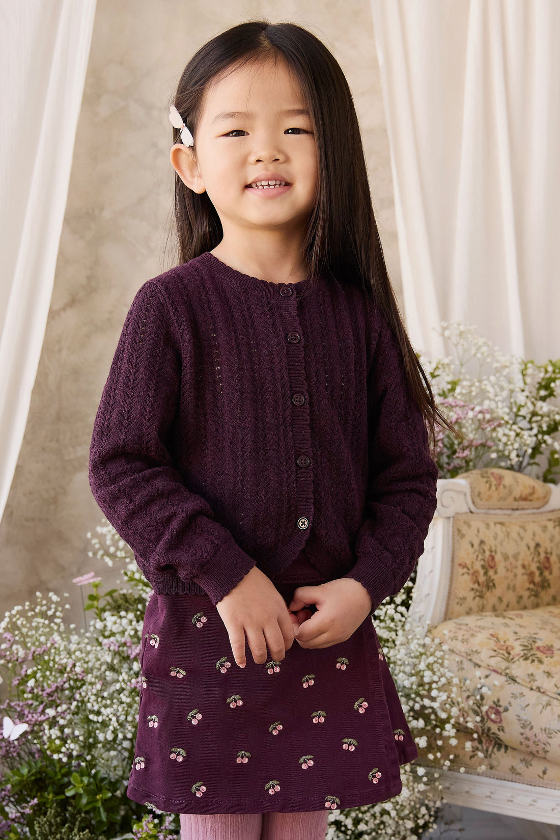 Beatrice Skirt - Cherry Fig Childrens Skirt from Jamie Kay USA