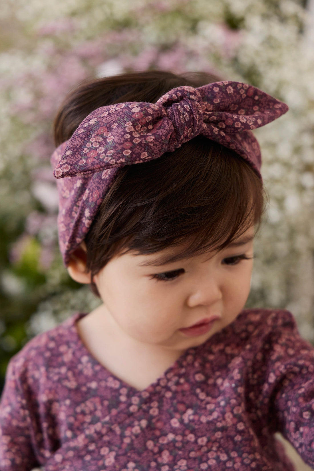 Organic Cotton Headband - Fig Floral Childrens Headband from Jamie Kay USA
