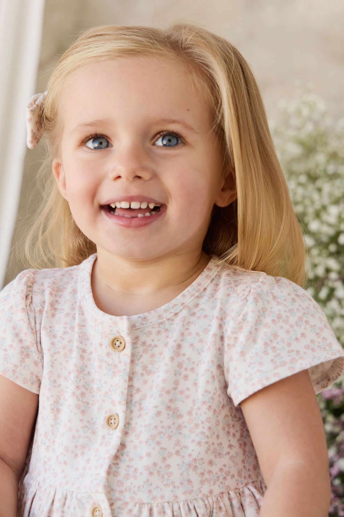 Organic Cotton Dahlia Dress - Posy Milk Childrens Dress from Jamie Kay USA