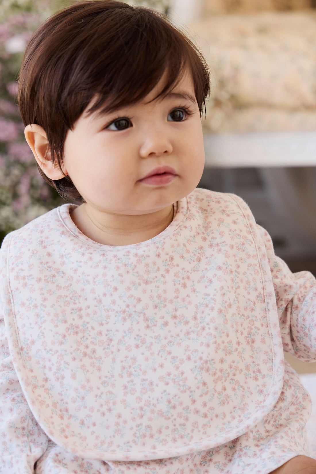 Organic Cotton Bib - Posy Milk Childrens Bib from Jamie Kay USA