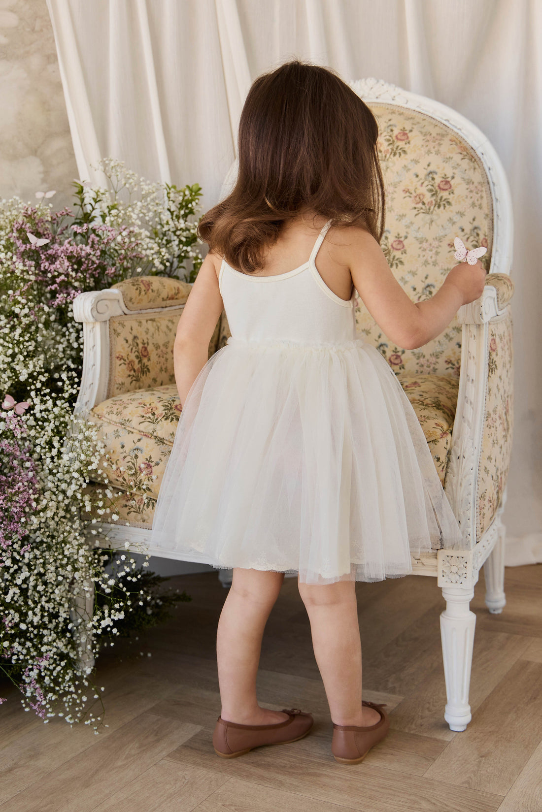 Leonie Dress - Parchment Childrens Dress from Jamie Kay USA