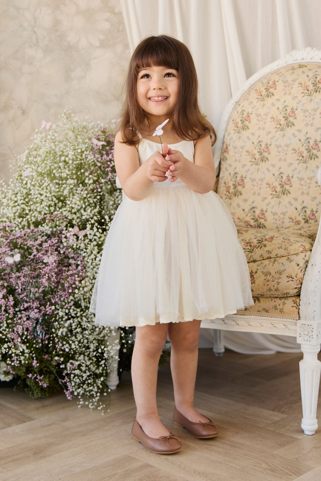 Leonie Dress - Parchment Childrens Dress from Jamie Kay USA