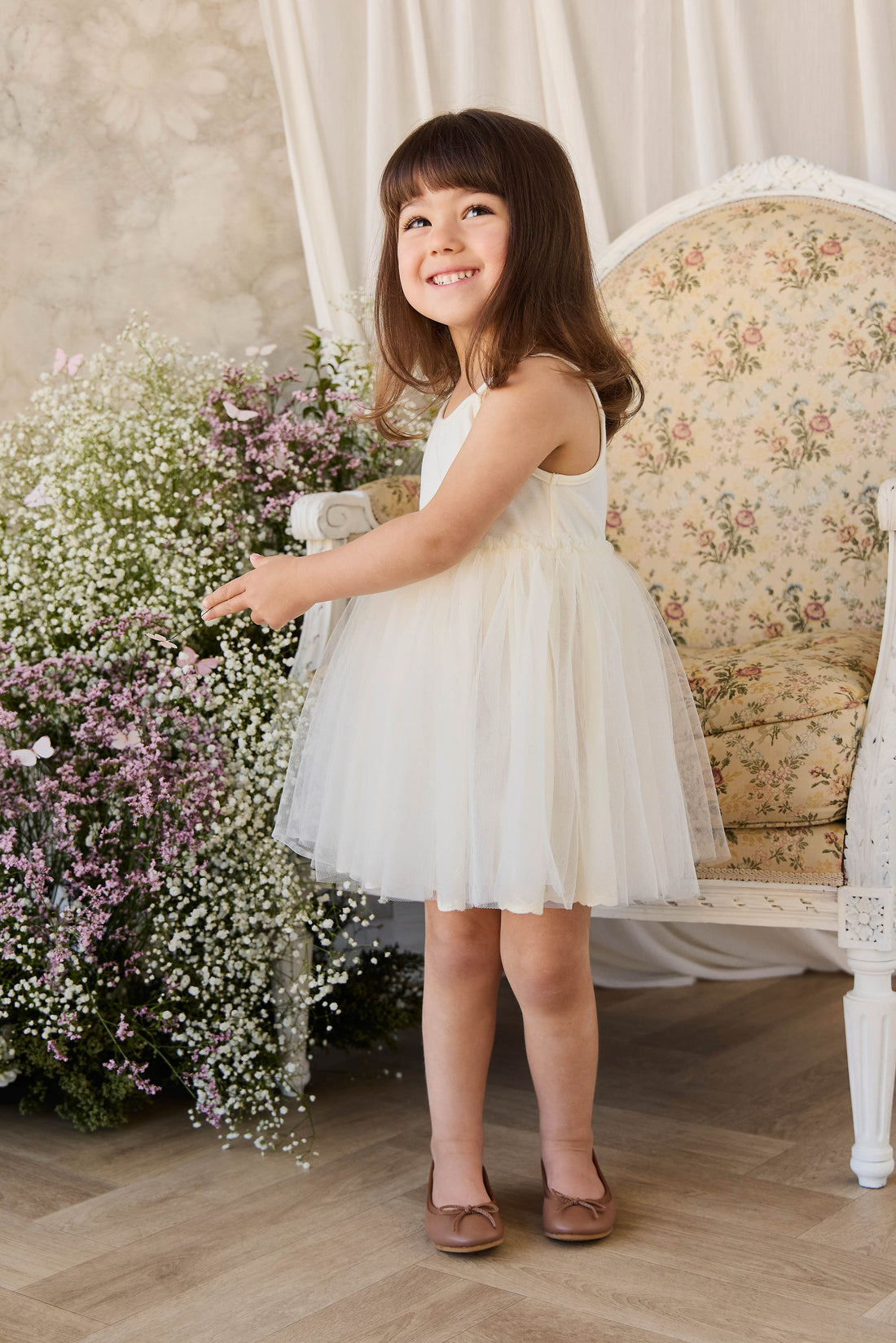 Leonie Dress - Parchment Childrens Dress from Jamie Kay USA