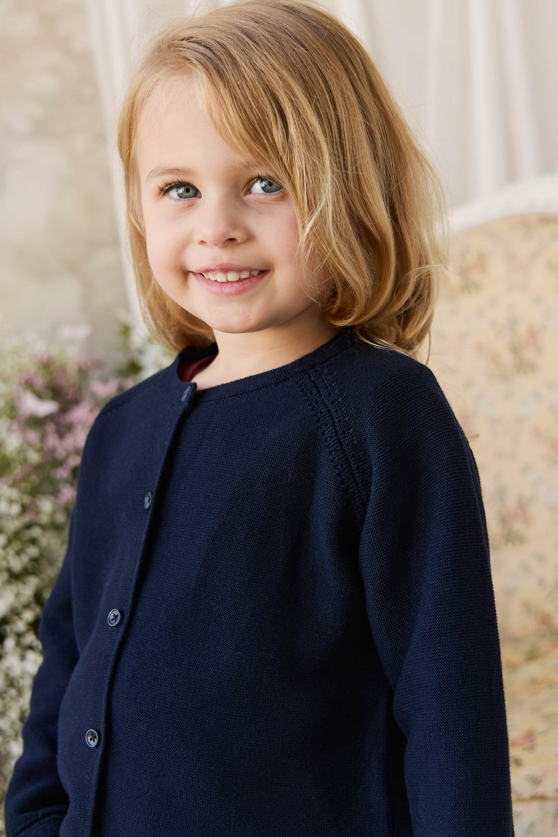 Delaney Knitted Cardigan - Starry Night Childrens Cardigan from Jamie Kay USA