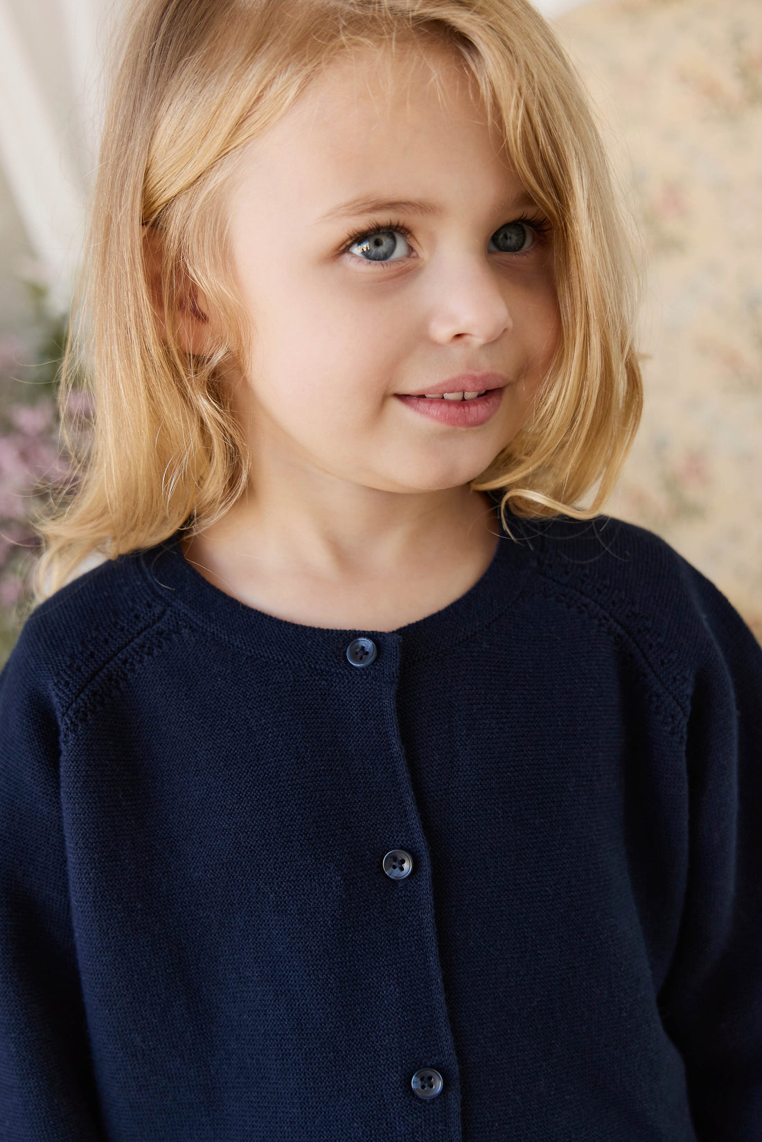 Delaney Knitted Cardigan - Starry Night Childrens Cardigan from Jamie Kay USA