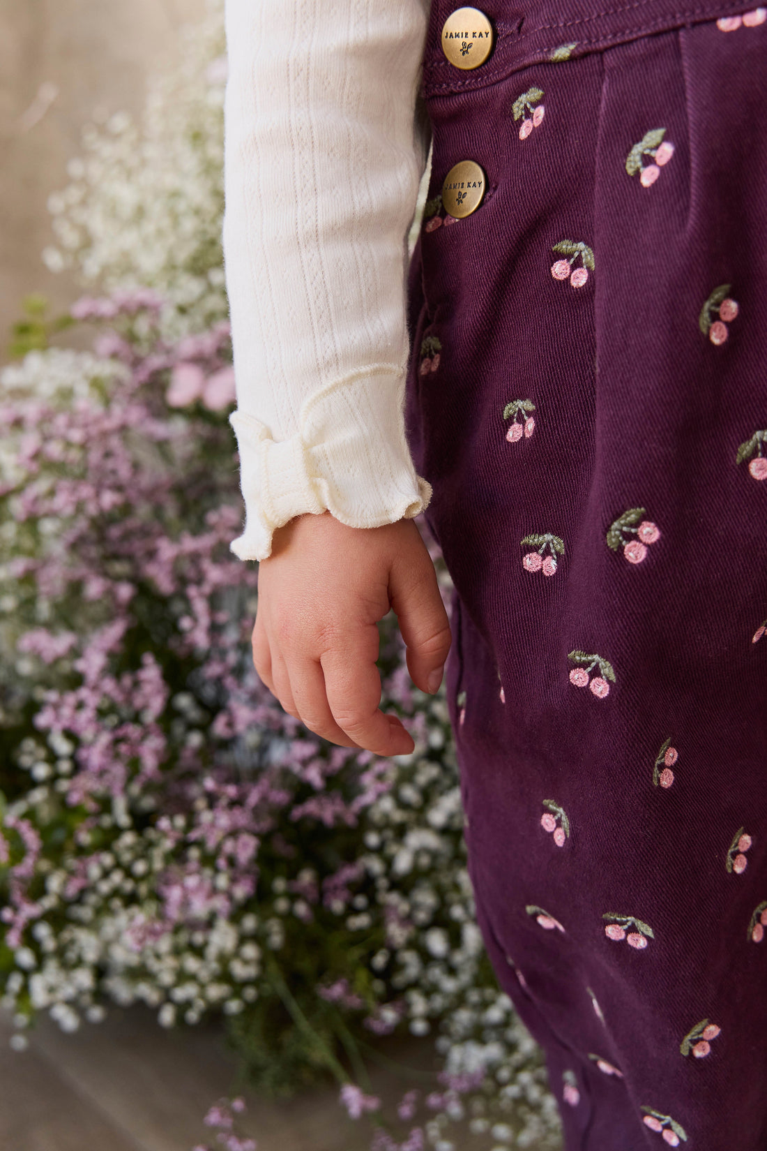 Blair Overall - Cherry Fig Childrens Overall from Jamie Kay USA