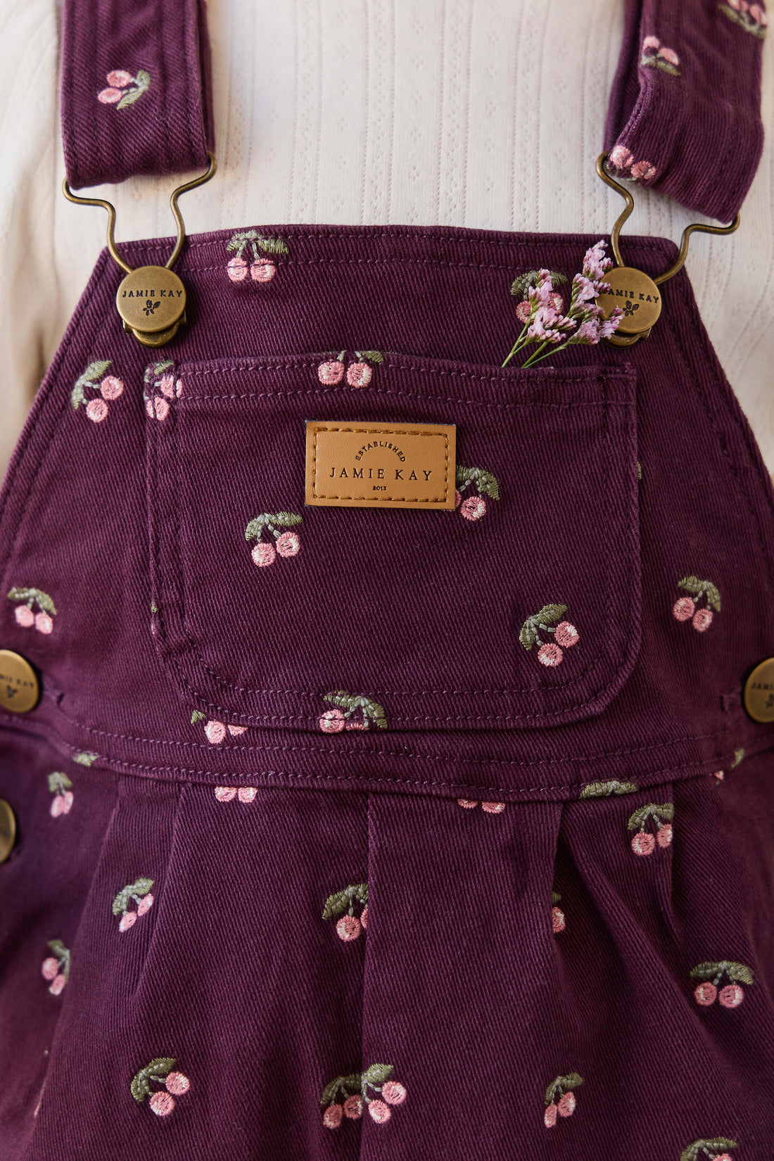 Blair Overall - Cherry Fig Childrens Overall from Jamie Kay USA