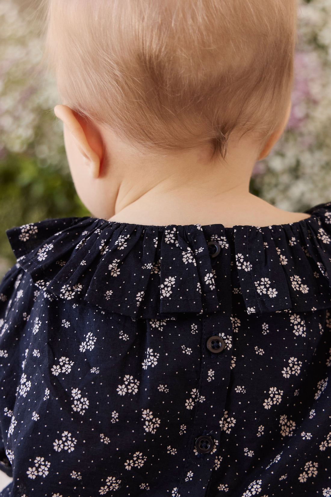 Organic Cotton Dominique Top - Maisie Navy Childrens Top from Jamie Kay USA