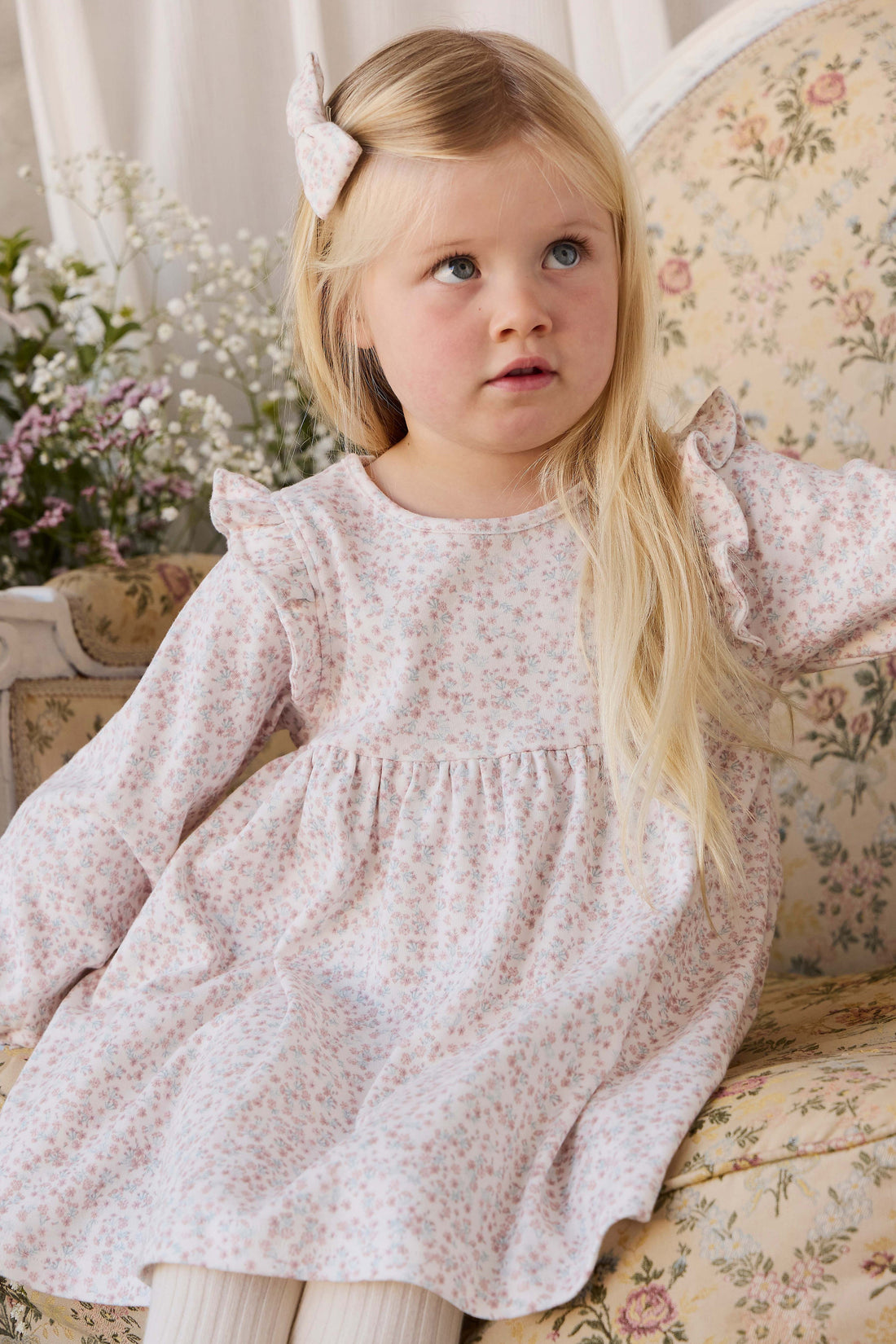 Organic Cotton Frankie Dress - Posy Milk Childrens Dress from Jamie Kay USA