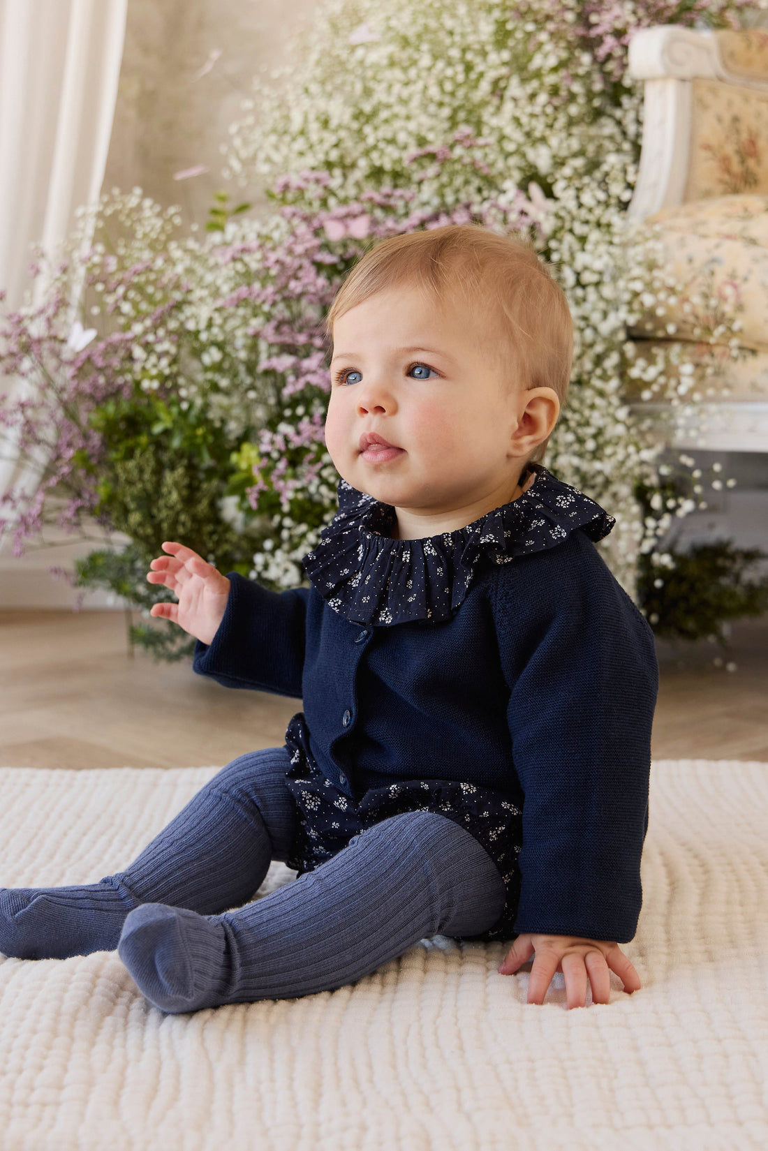 Ribbed Tight - Bastille Childrens Tights from Jamie Kay USA