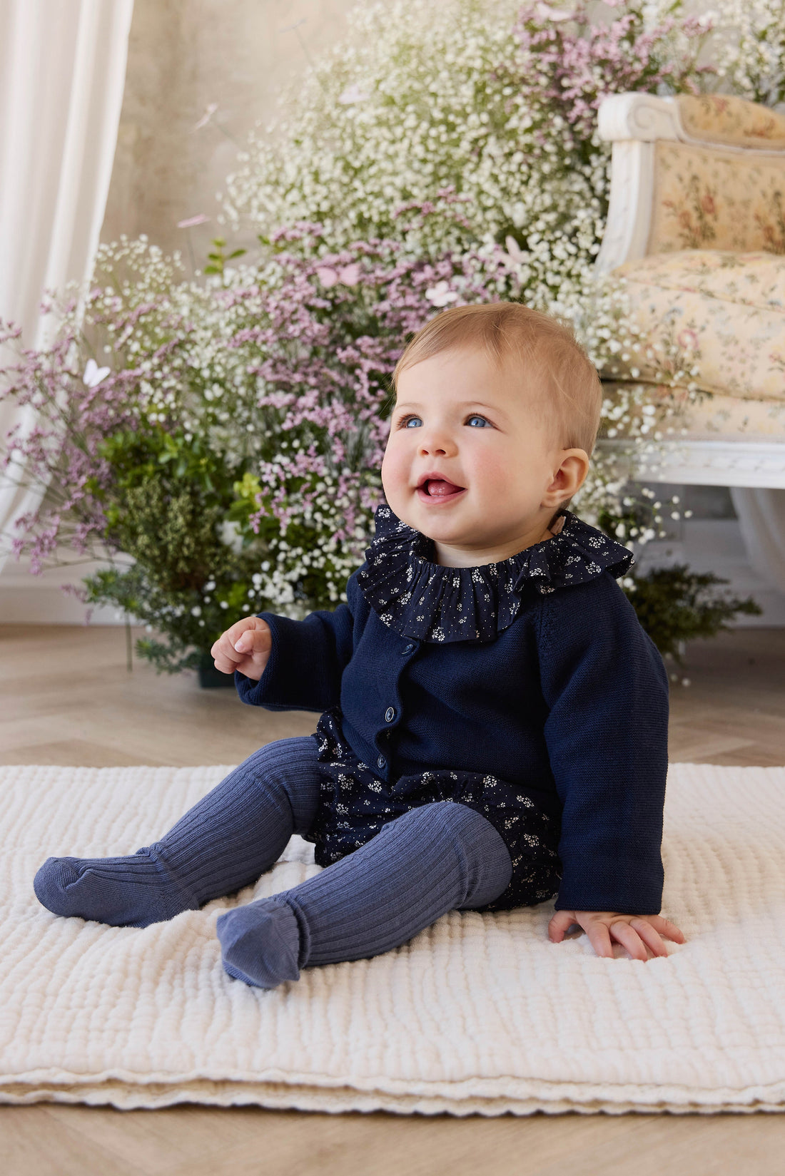 Ribbed Tight - Bastille Childrens Tights from Jamie Kay USA