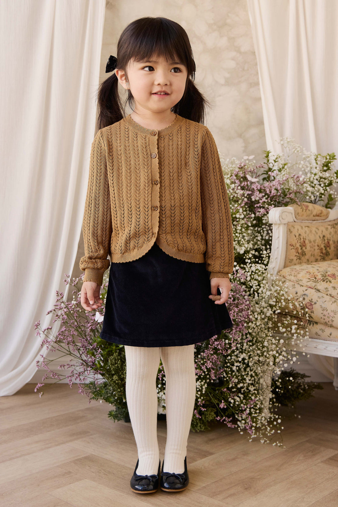 Beatrice Skirt - Navy Childrens Skirt from Jamie Kay USA
