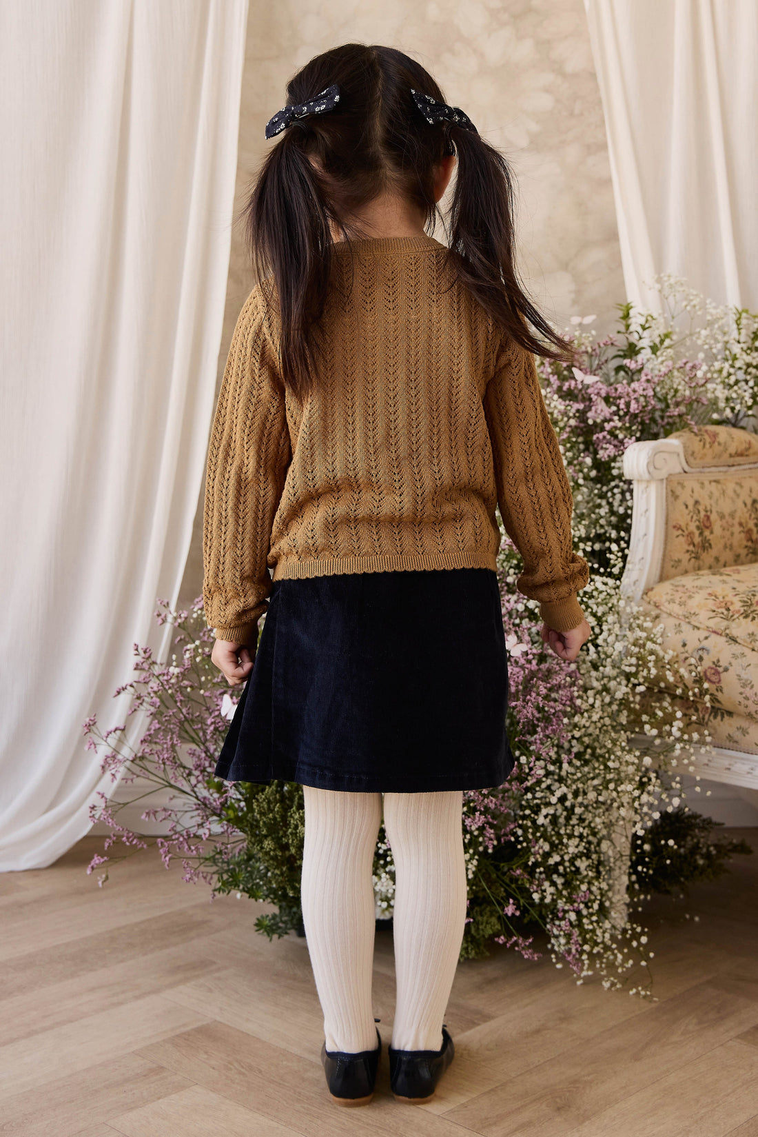 Beatrice Skirt - Navy Childrens Skirt from Jamie Kay USA