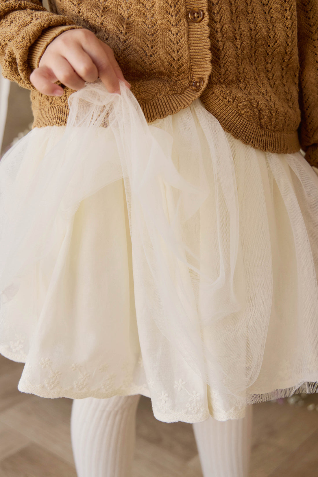 Leonie Skirt - Parchment Childrens Skirt from Jamie Kay USA
