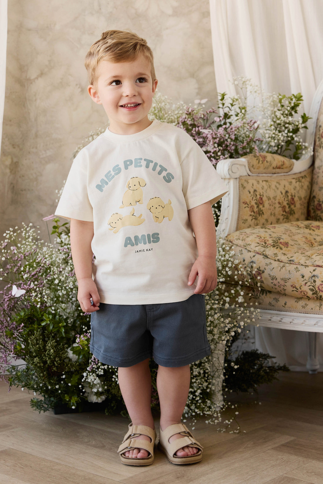 Organic Cotton Bjorn Tee - Pristine Childrens Top from Jamie Kay USA