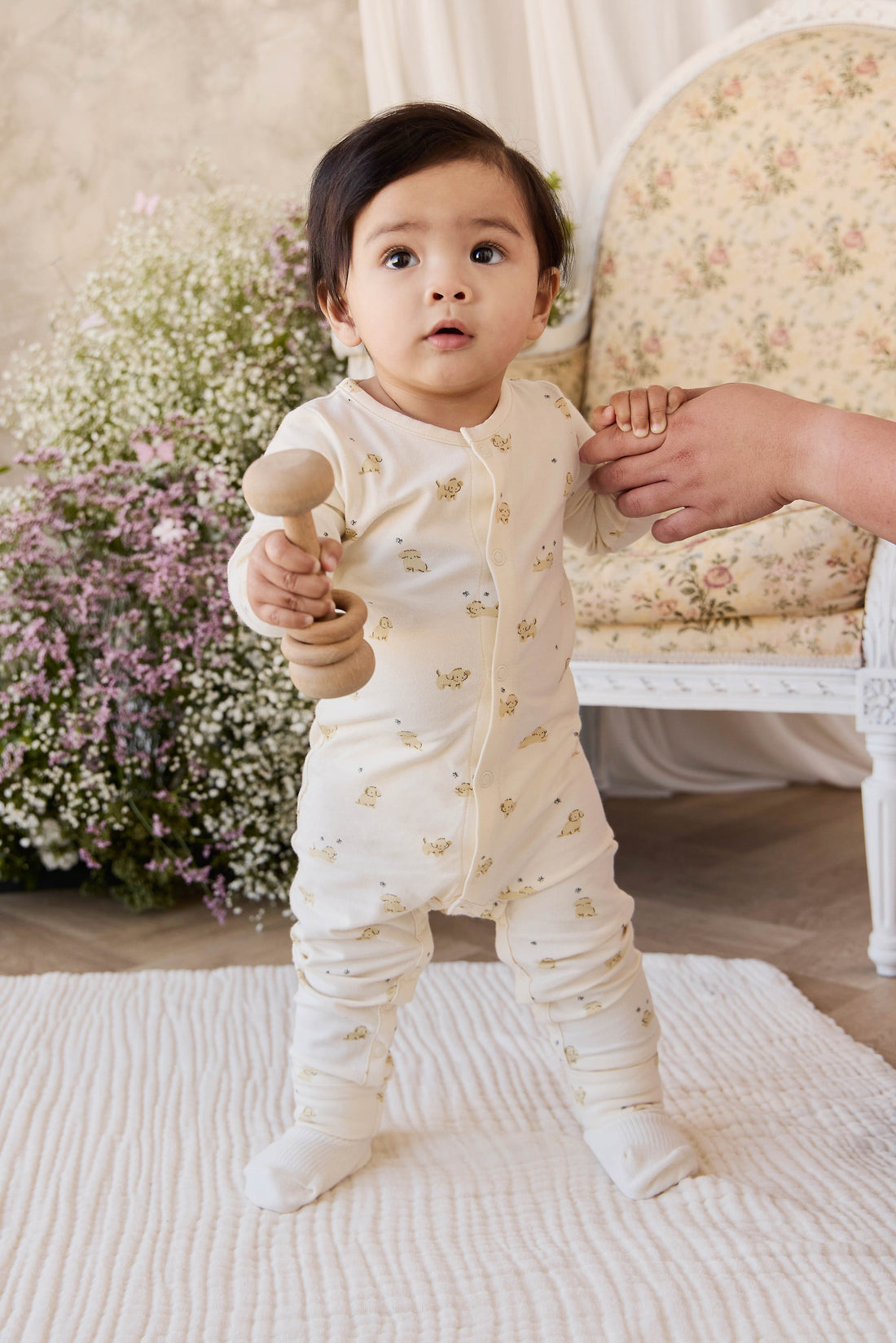 Organic Cotton Trey Onepiece - Playful Honey Childrens Onepiece from Jamie Kay USA