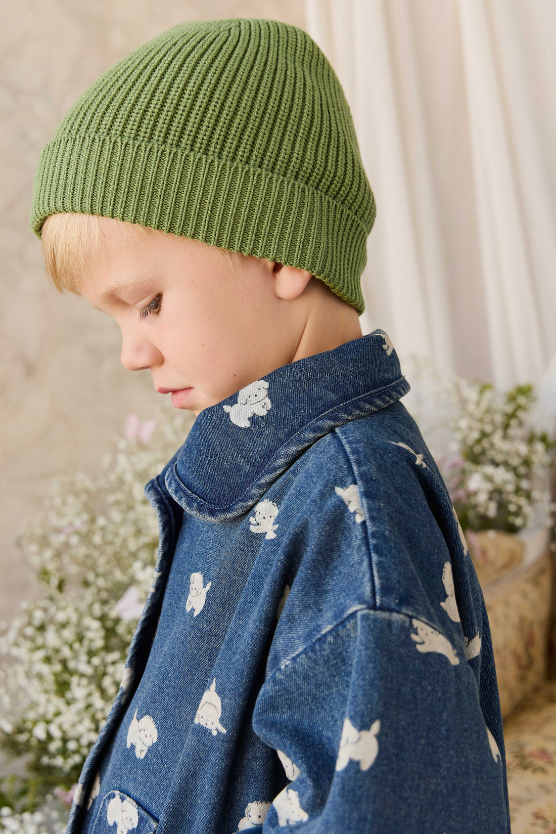 Johan Knit Beanie - Matcha Childrens Hat from Jamie Kay USA