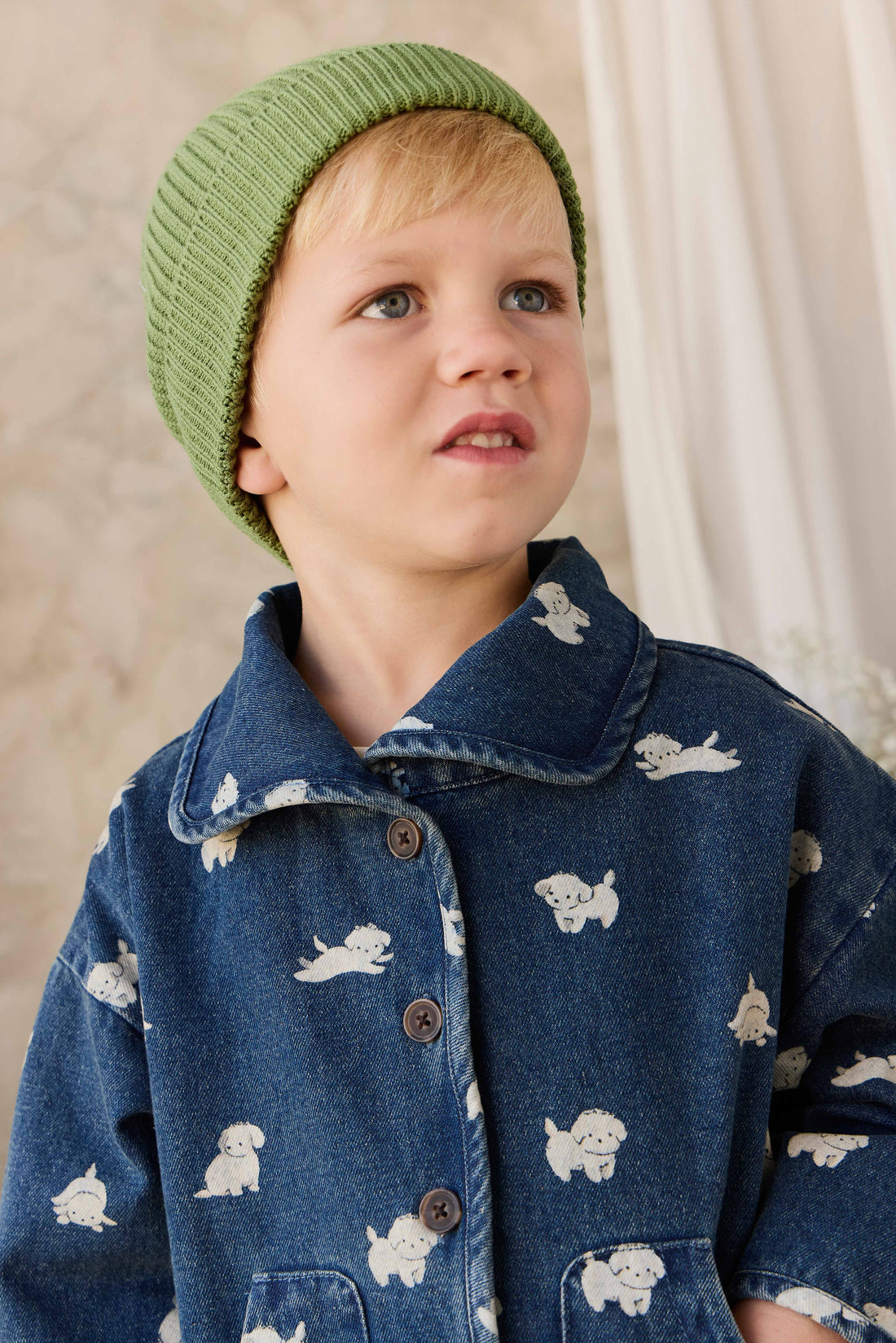 Johan Knit Beanie - Matcha Childrens Hat from Jamie Kay USA
