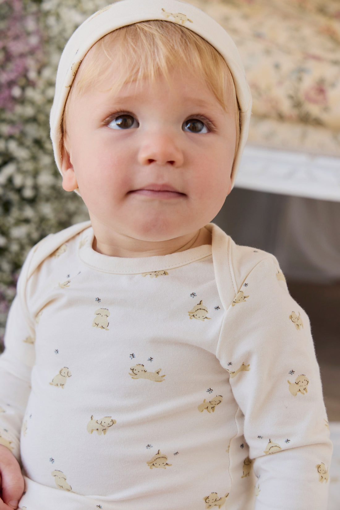 Organic Cotton Cassius Long Sleeve Bodysuit - Playful Honey Childrens Bodysuit from Jamie Kay USA