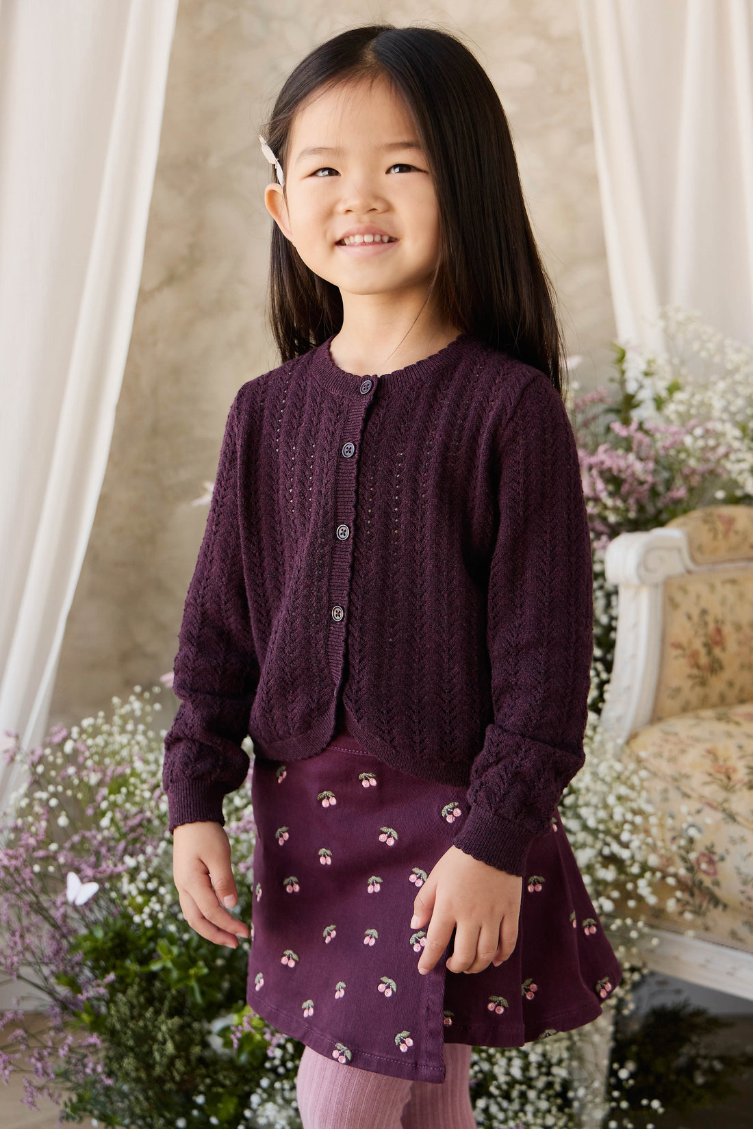 Beatrice Skirt - Cherry Fig Childrens Skirt from Jamie Kay USA