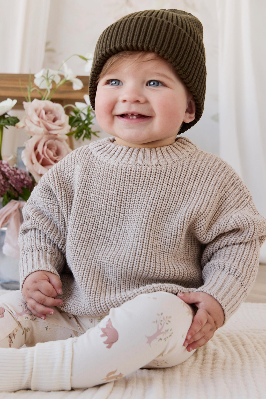 Organic Cotton Everyday Legging - Party Animals Childrens Legging from Jamie Kay USA