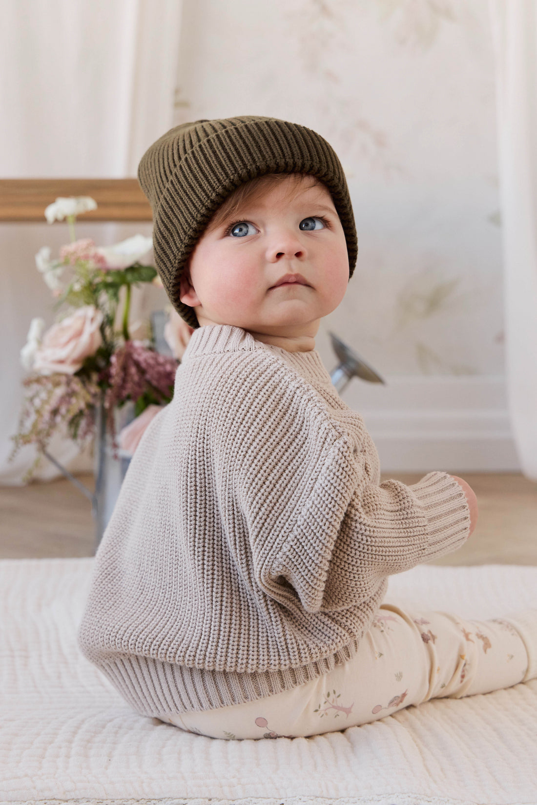 Johan Knit Jumper - Hessian Childrens Jumper from Jamie Kay USA