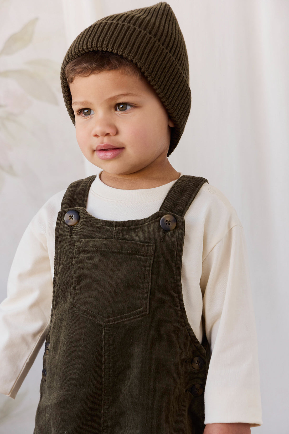 Walton Overall - Deep Olive Childrens Overall from Jamie Kay USA