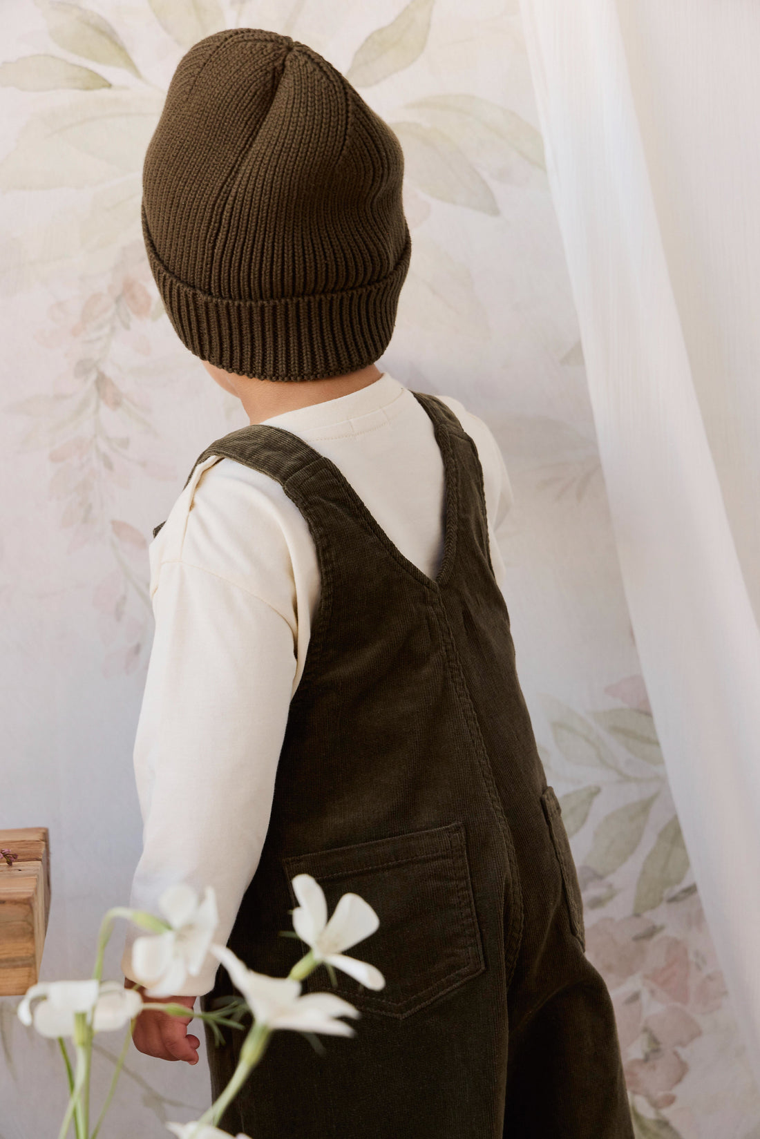 Walton Overall - Deep Olive Childrens Overall from Jamie Kay USA
